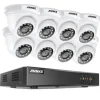 ANNKE Sikkerhedssystem, 2MP Opløsning, 8CH Indgang, HD Video Komprimering,DW81KD-58BMDW81KD-58BM, ToT