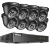 ANNKE Sikkerhedssystem, 2MP Opløsning, 8CH Indgang, HD Video Komprimering,DW81KD-58BL, Ingen