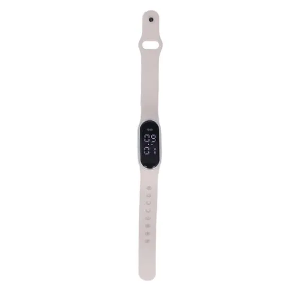 Anti Mosquito Armband Watch Silica Gel USB Uppladdningsbart Ultraljud Myggmedel Armband för Outdoor White
