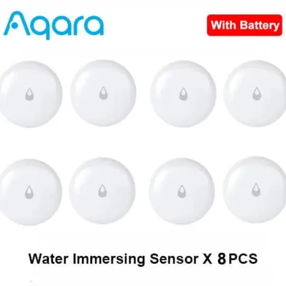 Aqara Vandlækagesensor, IP67 Vandtæt, Zigbee Forbindelse,8stk vand sensor