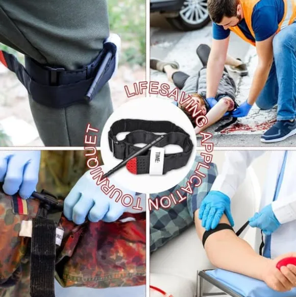 Auledio Turnstile Tactical Turniquet Emergency Kit til jagt og vandreture, til udendørs alvorlige nødsituationer og blodtabskontrol varevogn