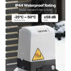 Automatisk portåbner 274x200x330 mm, 400W, Skydedør, Infrarød sensor