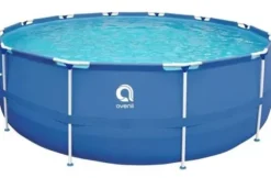 Avenli 305 cm Rund Overjordisk Pool Sæt med Pumpe til Haveentusiaster