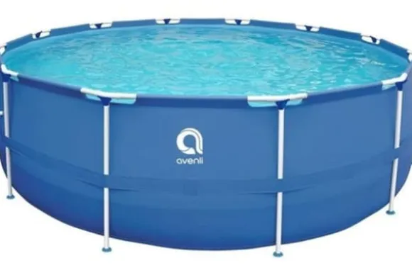 Avenli 305 cm Rund Overjordisk Pool Sæt med Pumpe & Filter til Haveelskere