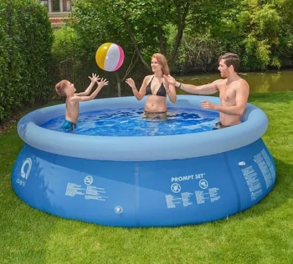 Avenli 244cm Familie Oppustelig Pool med Pumpe, Grunddække & Tilbehør