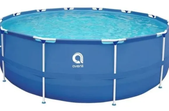 Avenli 305cm Rund Overjordisk Pool Sæt med Pumpe - Budgetvenlig Sommerunderholdning