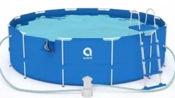 Avenli overjordisk pool 450 x 122 cm med pumpe - komplet sæt