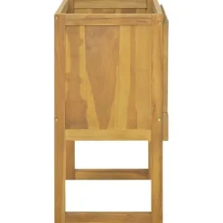 Badeværelsesskab i massivt teaktræ - Elegant opbevaring | Størrelse: 90x40x75,5 cm