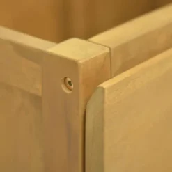 Badeværelsesskab i massivt teaktræ - Elegant opbevaring | Størrelse: 90x40x75,5 cm