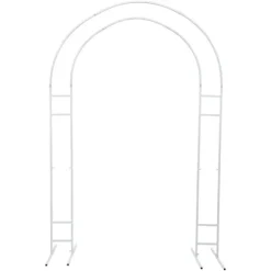 Baggrundsstativ, Holdbar Stål Konstruktion, Elegant Begivenhedsdekoration,M, HVID