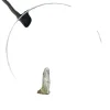 Baggrundsstativ, Rund Form, Ideel til Bryllupper og Begivenheder,hvid, 1.8m(70.8in)
