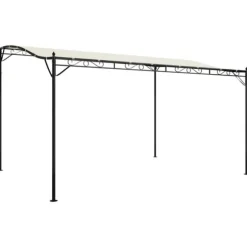 Baldakin 4x3 m 180 g/m² stof og stål cremefarvet - Baldakin - Baldakiner - Home & Living