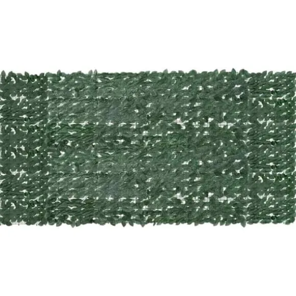 Balkongskärm med mörkgröna blad | Storlek: 300x150 cm
