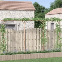 Bambus pergola - Stabil havebue | Størrelse: 385x40x205 cm