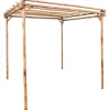 Bambus pergola til haven - Stabil base til klatreplanter | Størrelse: 170x170x220 cm