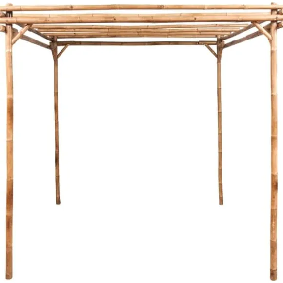 Bambus pergola til haven - Stabil base til klatreplanter | Størrelse: 170x170x220 cm