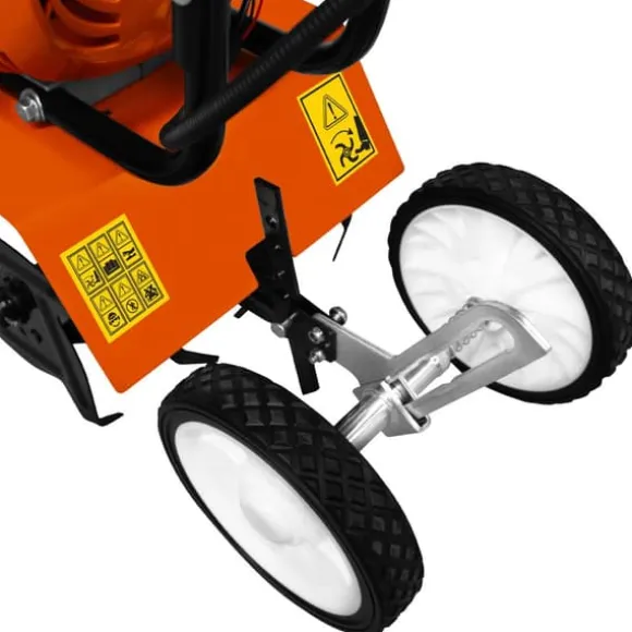 Benzindrevet Rotavator Rorpind Trådløs Have 52CC 4 stålblade 30 cm Arbejdsbredde 20 cm Dybde Bærbar gravemaskine Ukrudtsfjernelse PPE og værktøjssæt | CDON
