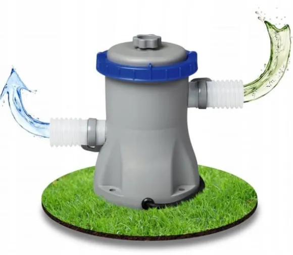 Bestway - svømmebassinpumpe - med filter - 2006 liter/time - grå