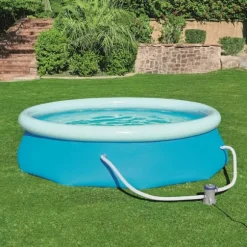 Bestway Fast Set Swimming Pool 305 x 76 cm - Oppustelig kant | Farve: Blå