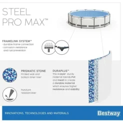 Bestway Pool Steel Pro MAX - Poolsæt - 366x76 cm