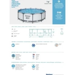Bestway Pool Steel Pro MAX - Poolpakke - 366x76 cm
