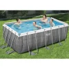 Bestway Power Steel rektangulær swimmingpool 412x201x122 cm | Farve: Rattan