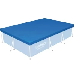 Bestway Rectangular Steel Pro Swimming Pool - 300 x 201 x 66 cm - Blå - Inklusive Tilbehør CB12