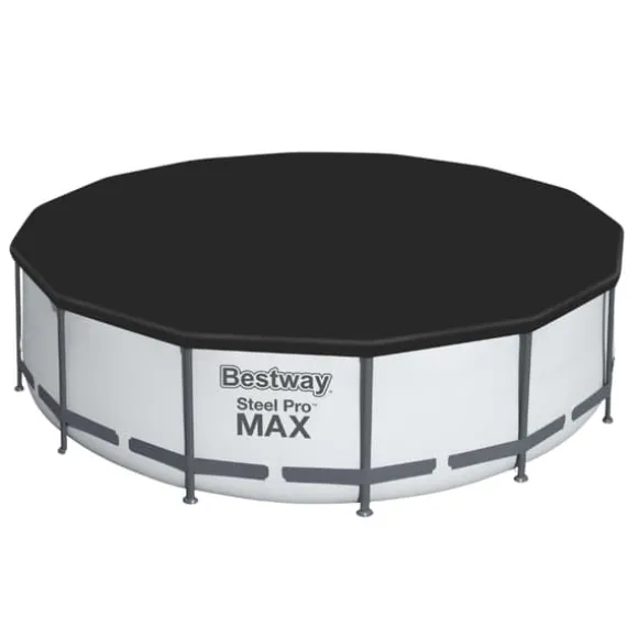 Bestway Round Oppustelig Fast Set Swimming Pool - Paradise Print - 457 x 84 cm - Inklusive Tilbehør CB51