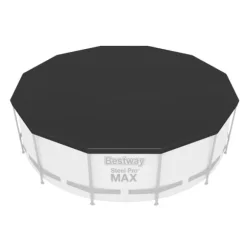 Bestway Round Oppustelig Fast Set Swimming Pool - 366 x 76 cm - Blå - Inklusive Tilbehør CB11