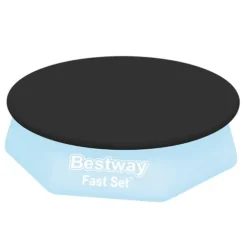 Bestway Round Oppustelig Fast Set Swimming Pool - 244 x 61 cm - Blå - Inklusive Tilbehør CB51