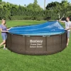 Bestway solopvarmet poolovertræk Flowclear 356 cm | Farve: Blå | Størrelse: 356 cm