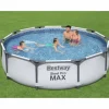 Bestway Steel Pro MAX swimmingpoolsæt 305x76 cm | Farve: Stål | Størrelse: 305x76 cm