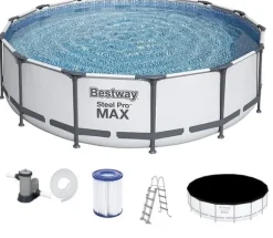 Bestway Steel Pro Max 549x122 cm grå - komplet sæt