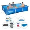 Bestway Steel Pro Rectangular 300x201x66 cm - Blå - Pool plus tilbehør