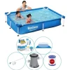 Bestway Steel Pro 221x150x43 cm - Pool plus tilbehør