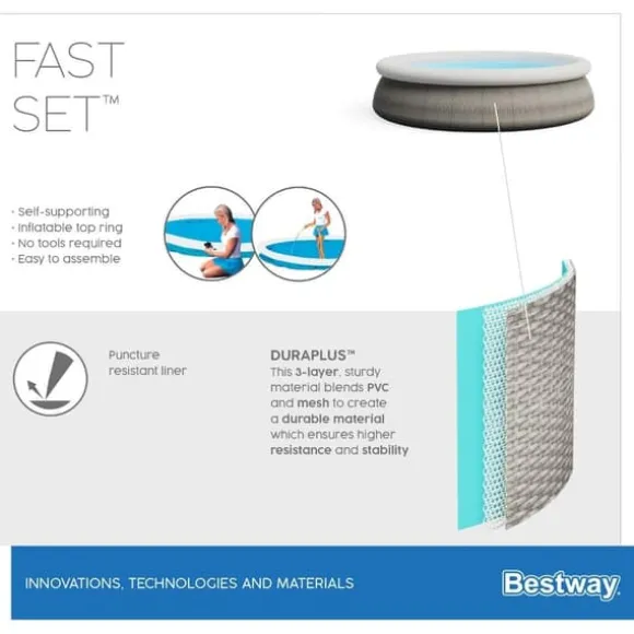 Bestway Swimming Pool Fast Set - 457x84 cm - Swimming Pool Deal