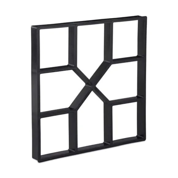 Betonform Sæt, 4x40,5x40,5 cm, Sort