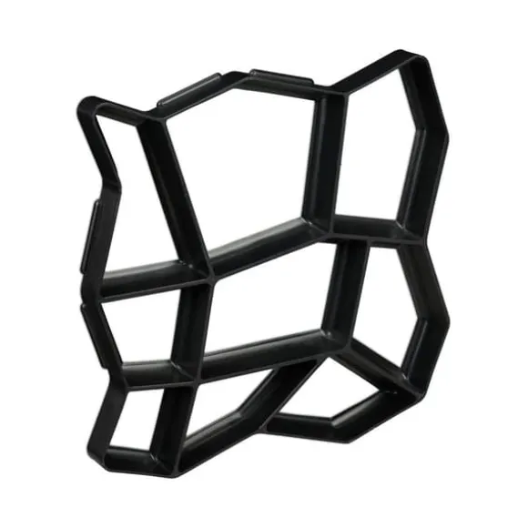 Betonform, 4x42x42 cm, Sort