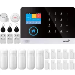 Bevægelsesdør Magnet Sensor Alarm System, Smart Home Integration, Forbedret Sikkerhed,2G GSM Kit F, EU Stik