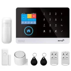 Bevægelsesdør Magnet Sensor Alarm System, Smart Home Integration, Forbedret Sikkerhed,2G GSM Kit A, EU Stik