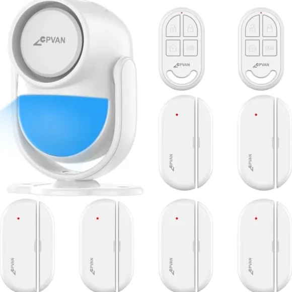 Bevægelsessensor Alarm System, 125dB Sirene, 110° Detektionsvinkel,sæt 1
