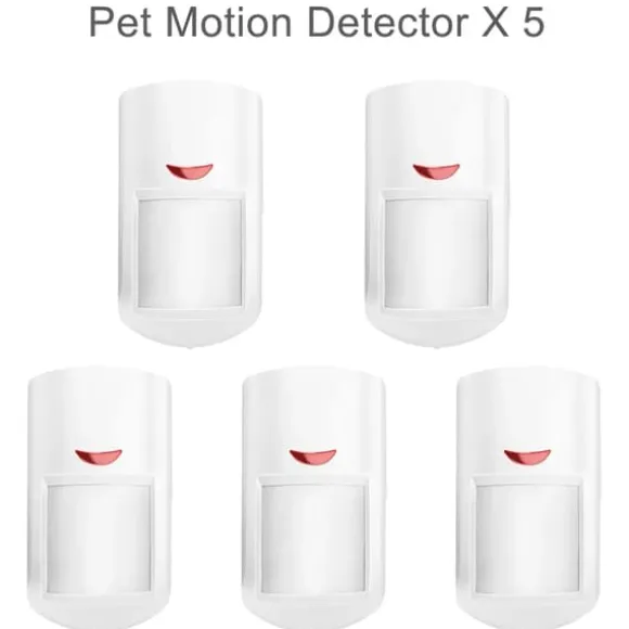 Bevægelsessensor Detektor, Kæledyrsvenligt Design, Smart Home Kompatibel,5PC 433MHz Sensor