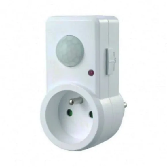 Bevægelsessensor hvid 300W 120 grader 9mb PIR CP-10B Eco Light EC20343