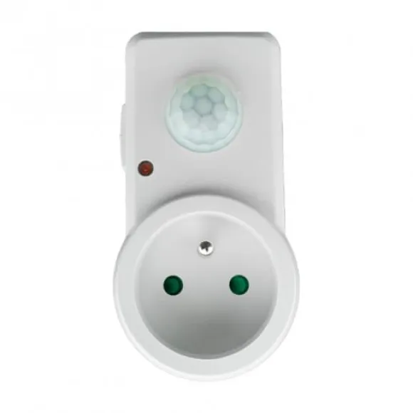 Bevægelsessensor hvid 300W 120 grader 9mb PIR CP-10B Eco Light EC20343