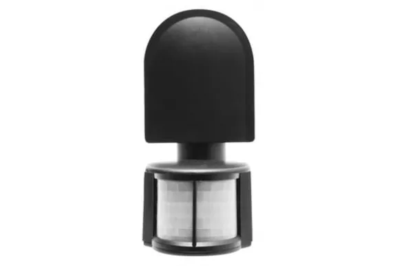 Bevægelsessensor sort 8m rækkevidde CR-2 1200W 240V 180° IP44 GTV CR-CR2000-10