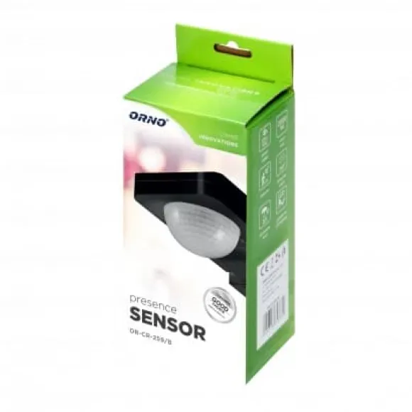 BEVÆGELSESSENSOR 360/180ST, 2000W, IP65 SORT - ON-CR-259/B