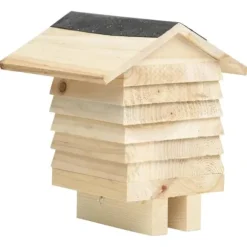 Bihotel i massivt fyrretræ - Tiltræk solitære bier | Størrelse: 22x20x20 cm