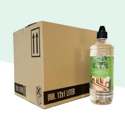 Bioethanol CL100 (12X 1 liter) - 100 % ren bioethanol - Lugtfri - Hollandsk oprindelse - Miljøvenligt brændstof