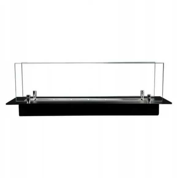 Biopejs / Flush indsats 65 cm / Sort mat med glas / TÜV certifikat / Flush indsats