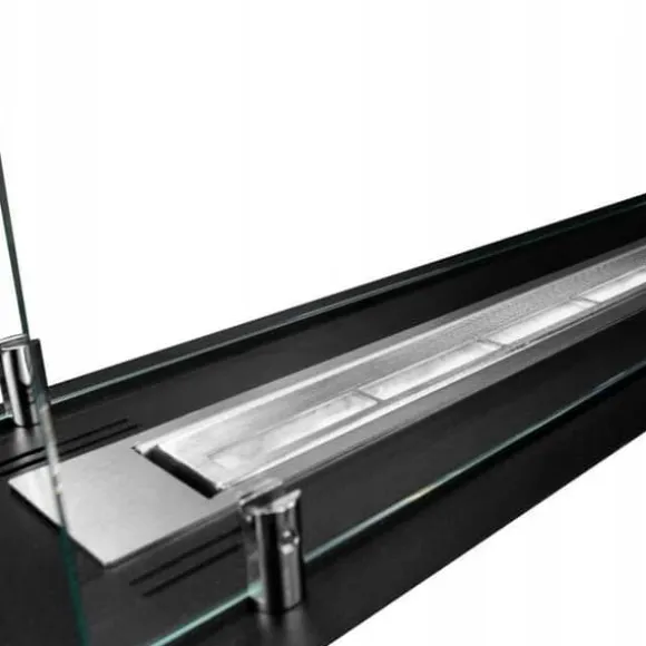 Biopejs / Flush indsats 65 cm / Sort mat med glas / TÜV certifikat / Flush indsats